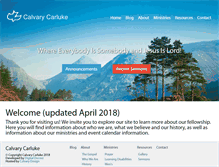Tablet Screenshot of calvarycarluke.org